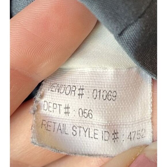 Vintage Eddie Bauer Chore Coat Womens Large Wool Work Barn Jacket Hooded Blue - Picture 10 of 10